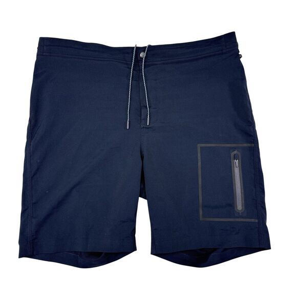 Mack Weldon Shorts XXL Blue‎ 4 Way Active Stretch Performance Fishing Hiking - Picture 1 of 8